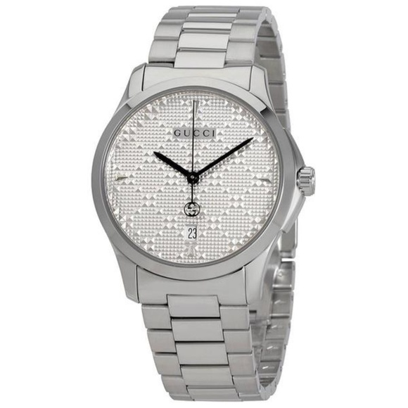 GUCCI Diamante Silver Dial Ladies Watch YA12640240 - Picture 1 of 3